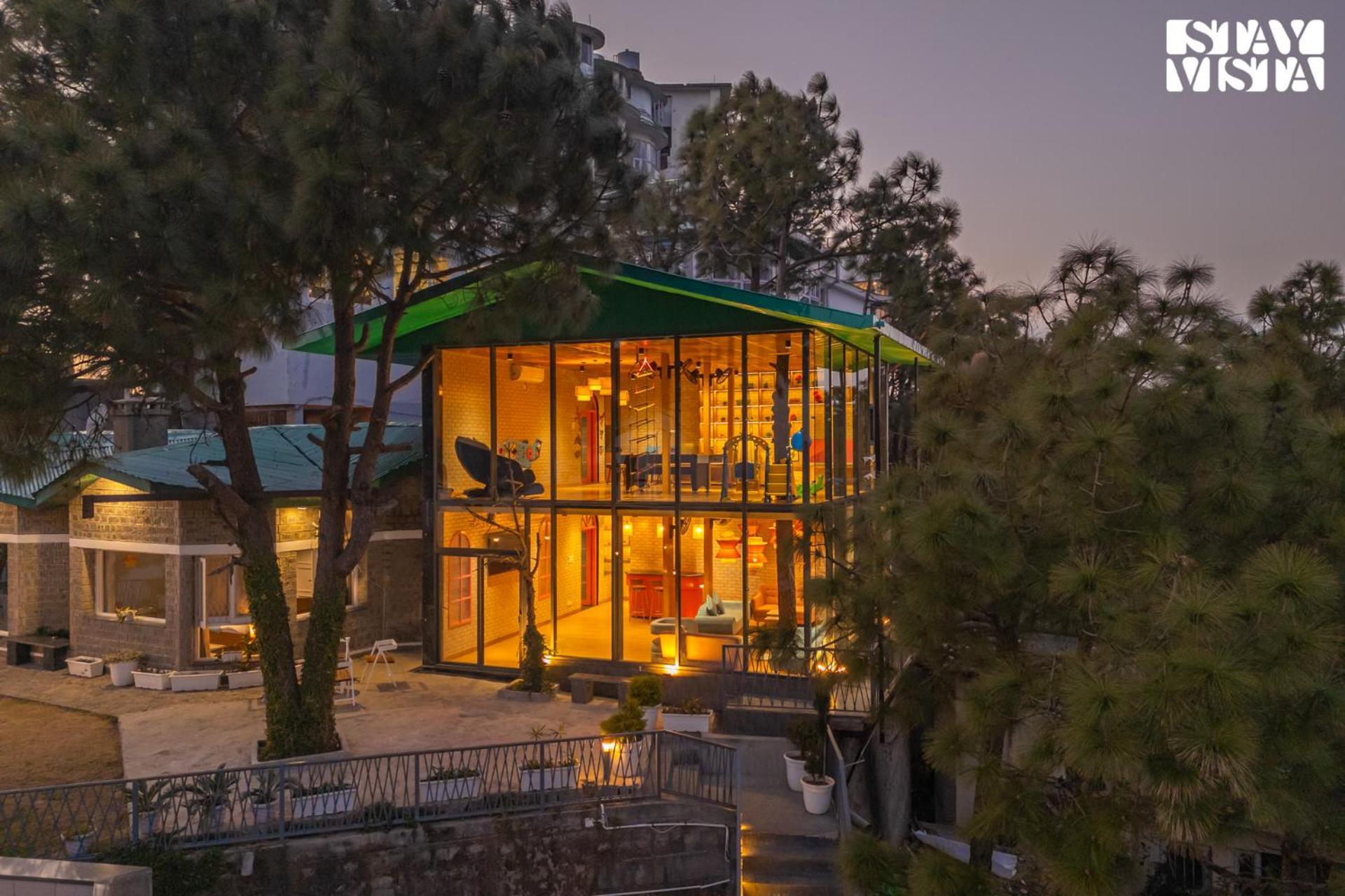 Stayvista At Serene With Outdoor Bonfire Barog Exterior photo